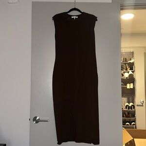 Frame T shirt dress. Brown. Size M.